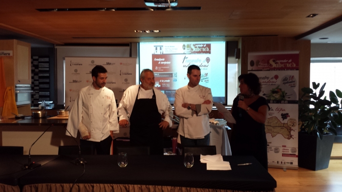 PRESENTACIÓN DE LOS TRES CHEFS: IVAN CERDEÑO, MANUEL DE LA OSA, Y FRAN MARTINEZ